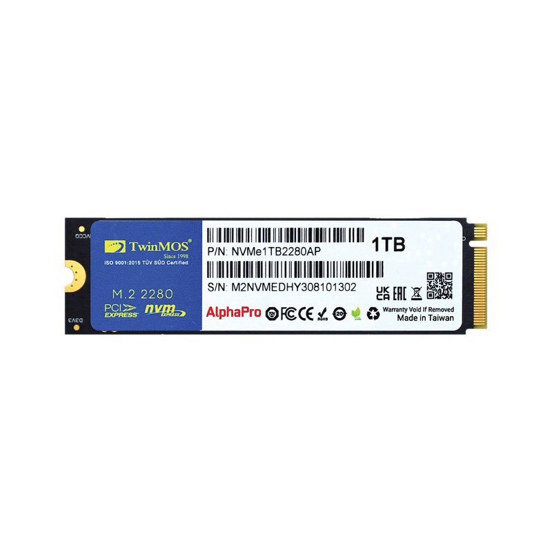 TwinMOS 1TB M 2 PCIe Gen3 NVMe SSD twinmos-1tb-m-2-pcie-gen3-nvme-ssd